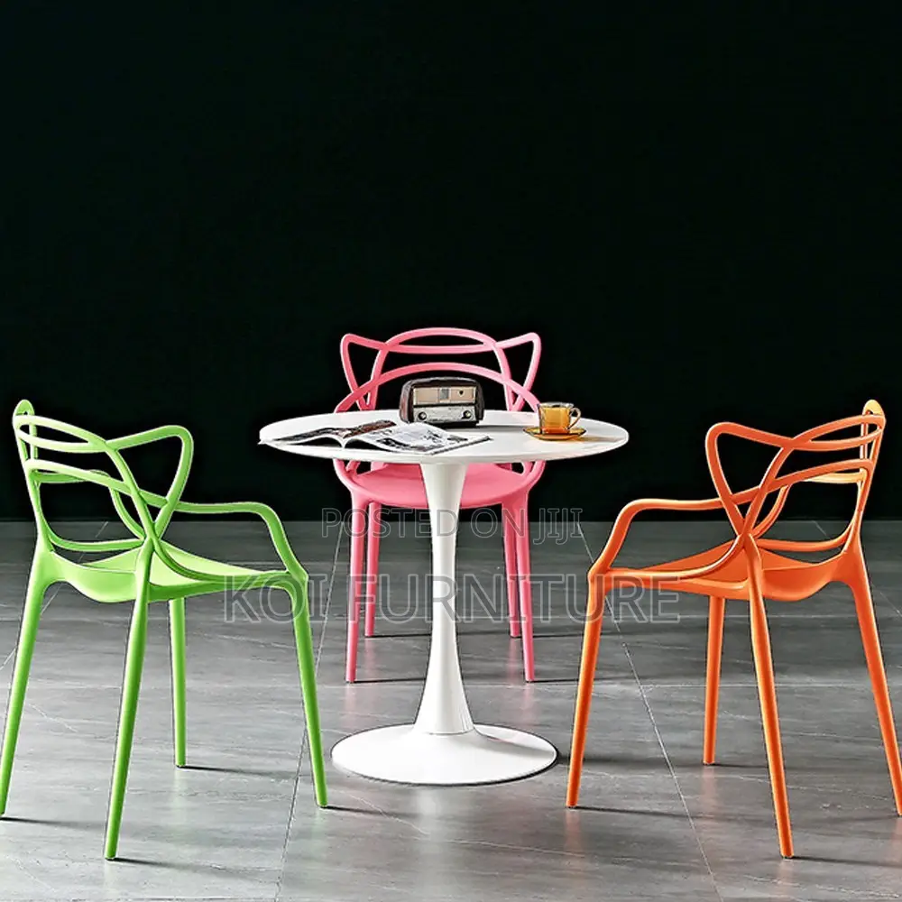 Dining Chairs; Heavy Plastic Dining and Outdoor Chairs