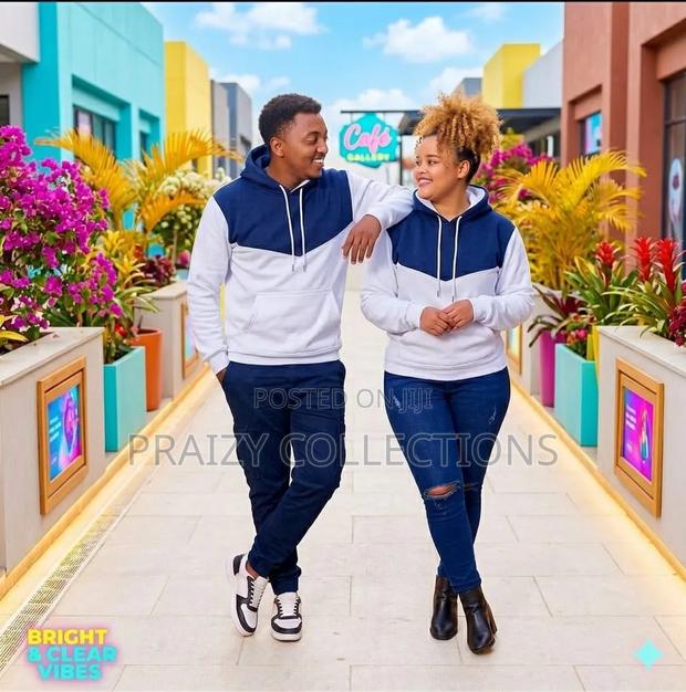 Color Blocked Unisex Hoodies -High Quality - thumbnail 3