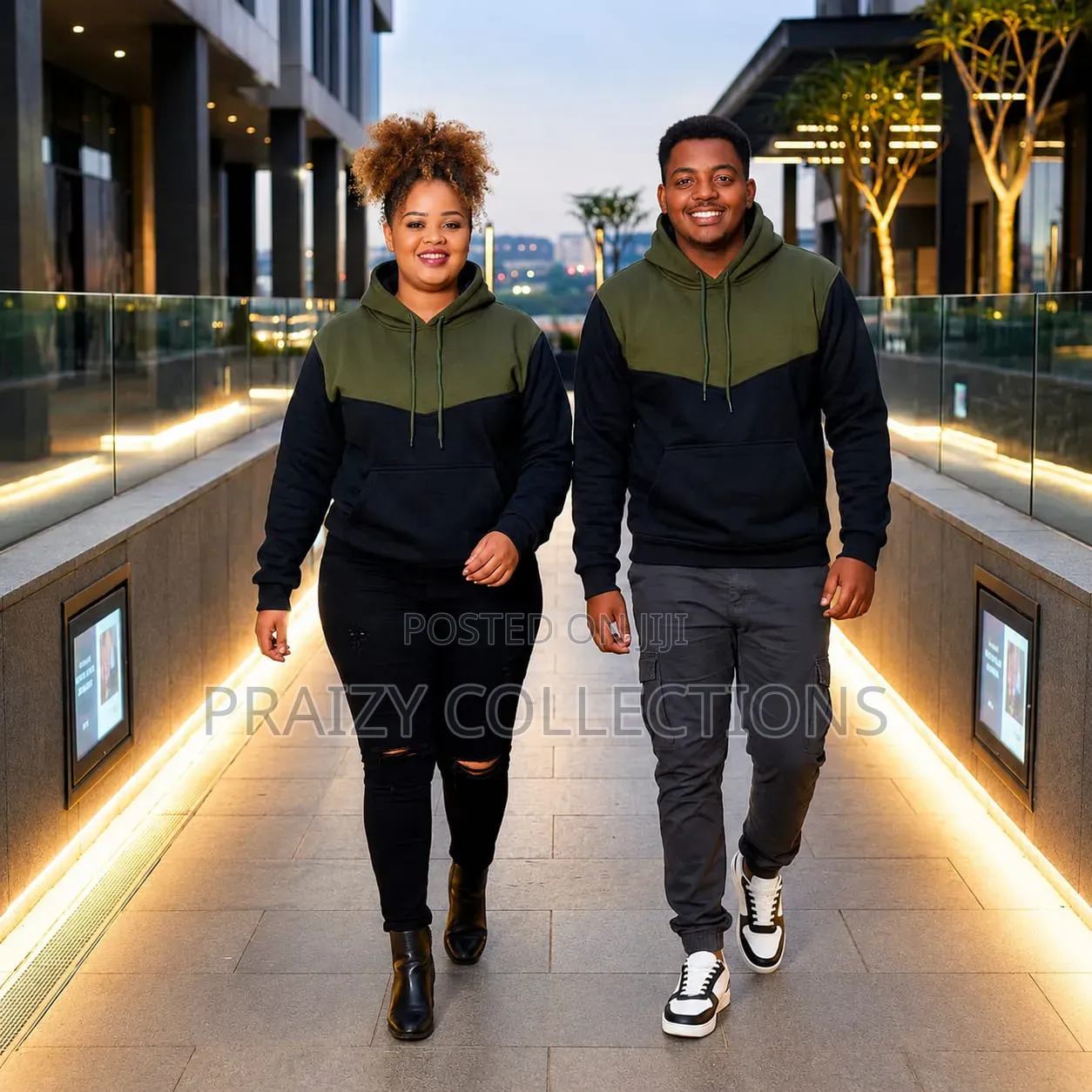 Color Blocked Unisex Hoodies -High Quality