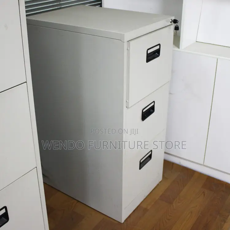 Office Cabinet; Three Drawers Steel Lockable Cabinets