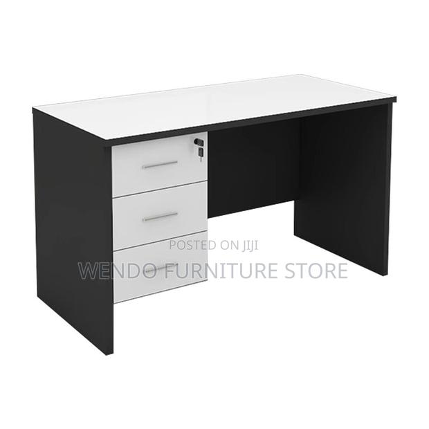 Office Desk; 1.2 Meters Brown MDF Top Office Desk - thumbnail 2