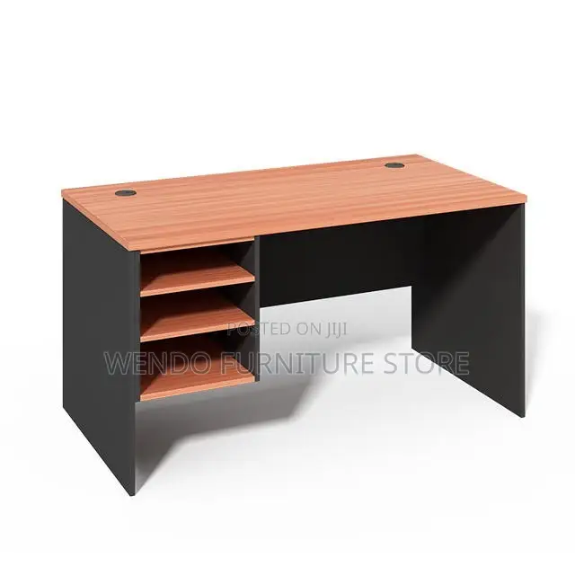 Office Desk; 1.2 Meters Brown MDF Top Office Desk