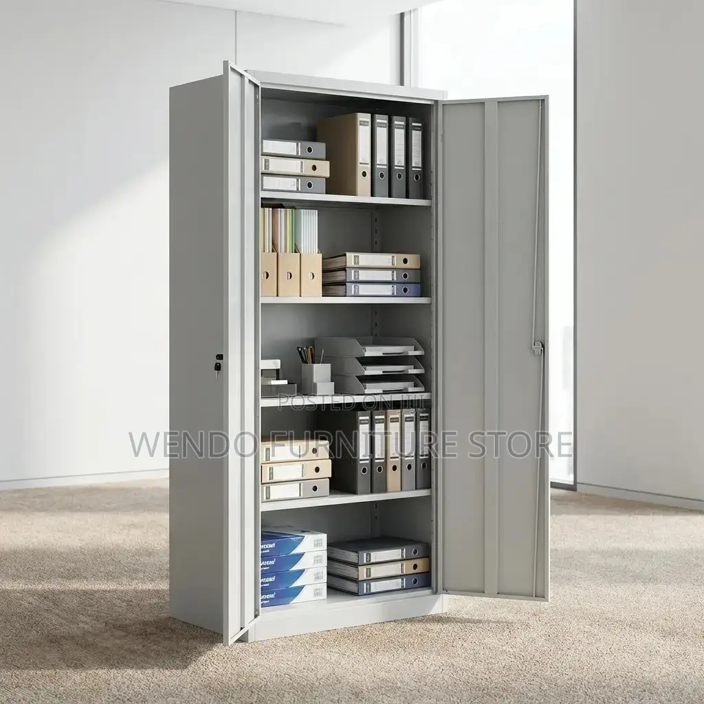 Office Cabinets; Steel Filing Cabinet With Lockable Doors and Shelves