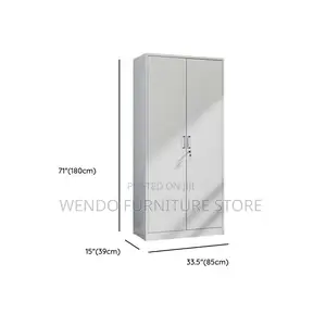 Office Cabinets; Steel Filing Cabinet With Lockable Doors and Shelves