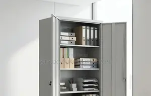 Office Cabinets; Steel Filing Cabinet With Lockable Doors and Shelves