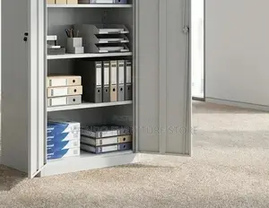 Office Cabinets; Steel Filing Cabinet With Lockable Doors and Shelves