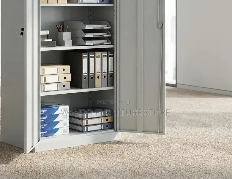 Office Cabinets; Steel Filing Cabinet With Lockable Doors and Shelves