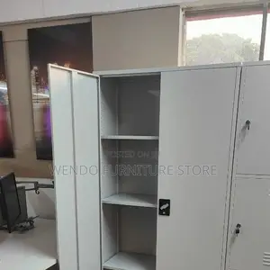 Office Cabinets; Steel Filing Cabinet With Lockable Doors and Shelves