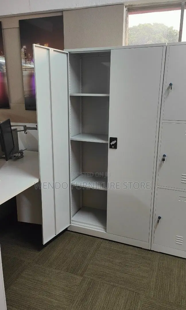 Office Cabinets; Steel Filing Cabinet With Lockable Doors and Shelves