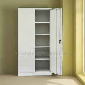 Office Cabinet; 2 Doors Executive Cabinet With Movable Shelves