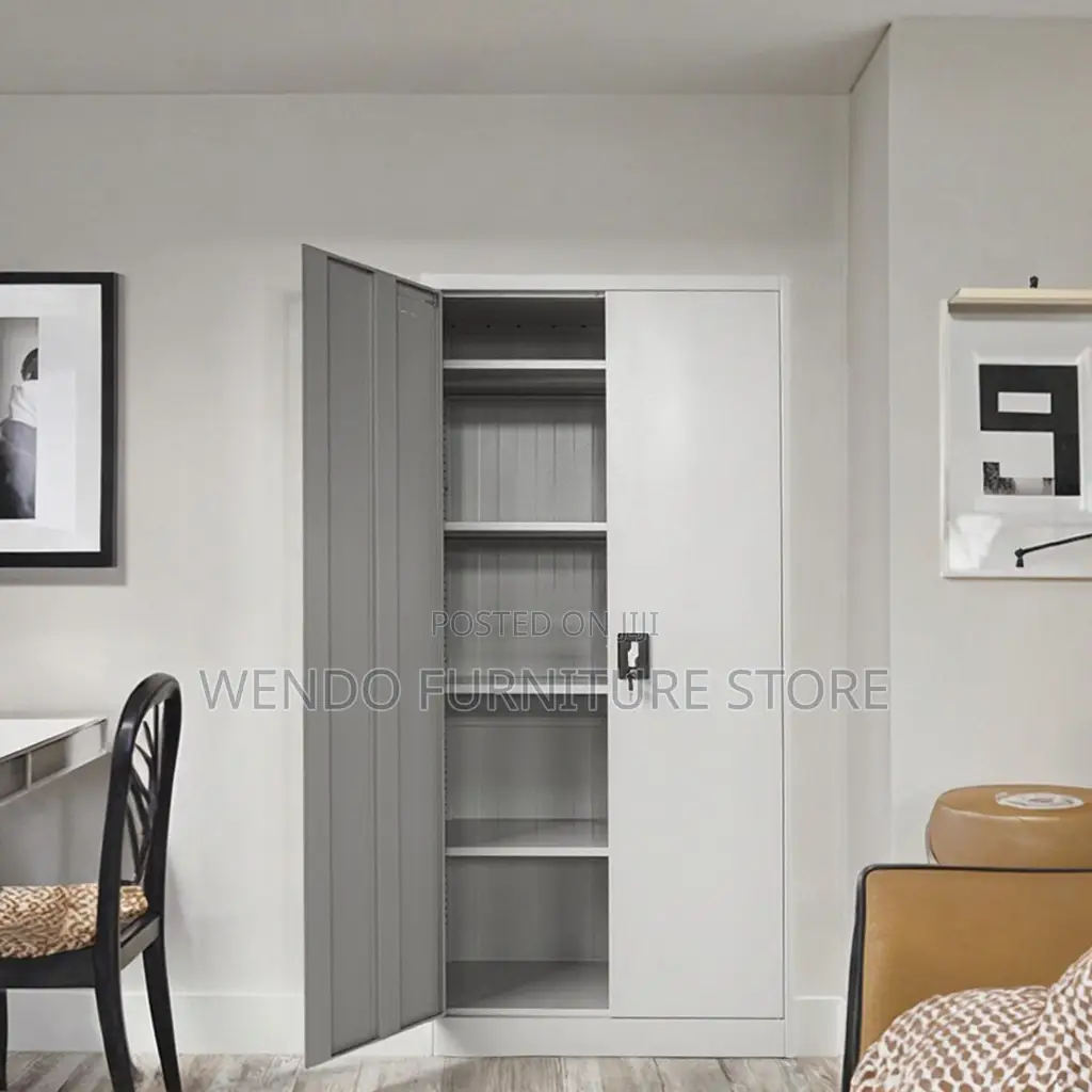 Office Cabinet; 2 Doors Executive Cabinet With Movable Shelves