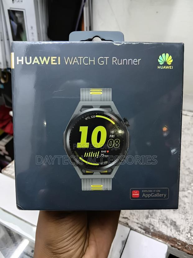 This Is a Huawei Watch Gt Runner in Gray. - thumbnail 3