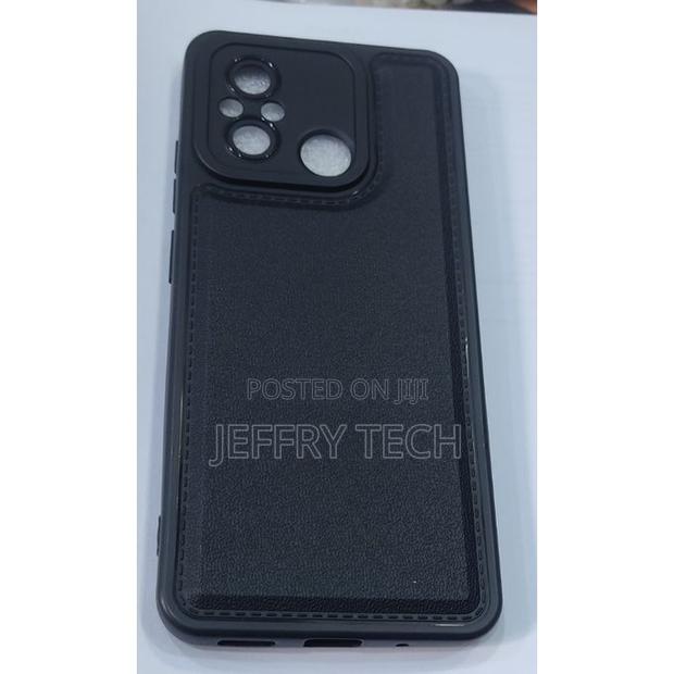 Silicon Protective Back Case for Redmi 12c - Black