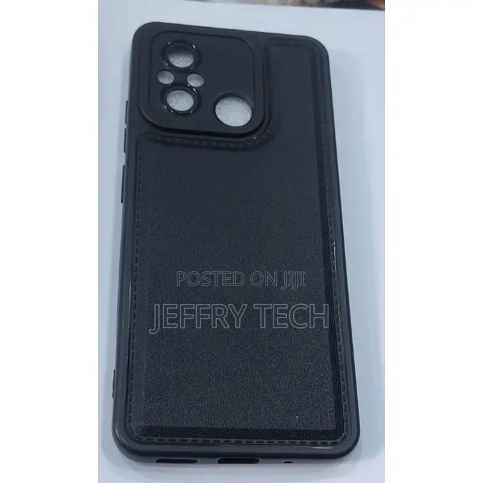 Silicon Protective Back Case for Redmi 12c - Black