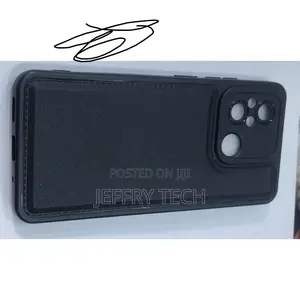Silicon Protective Back Case for Redmi 12c - Black