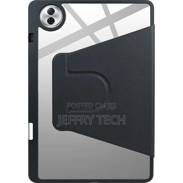 Honor Pad 10 Case, Pu Leather Case + Clear Acrylic for Rotating Stand