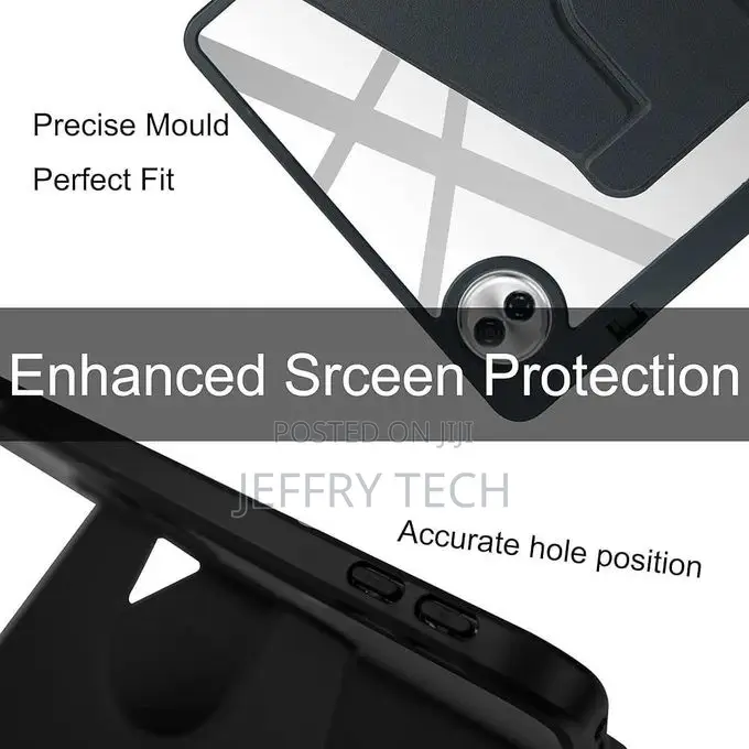 Honor Pad 10 Case, Pu Leather Case + Clear Acrylic for Rotating Stand