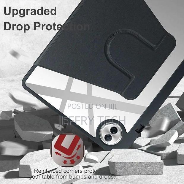 Honor Pad 10 Case, Pu Leather Case + Clear Acrylic for Rotating Stand - thumbnail 3