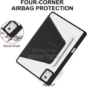 Lenovo Idea Tab Pro 12.7-Inch 2025, Acrylic Hard Pc Stand Cover With P