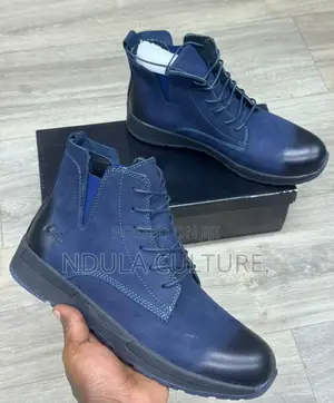 Clarks Leather Boots With Rubber Sole