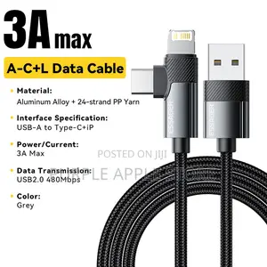 Essager William a-C+L 3a Data Cable 2m