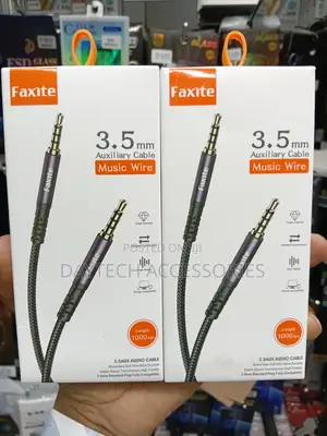 Faxite Cotton Braided 3.5mm Male to Male Audio Cable.