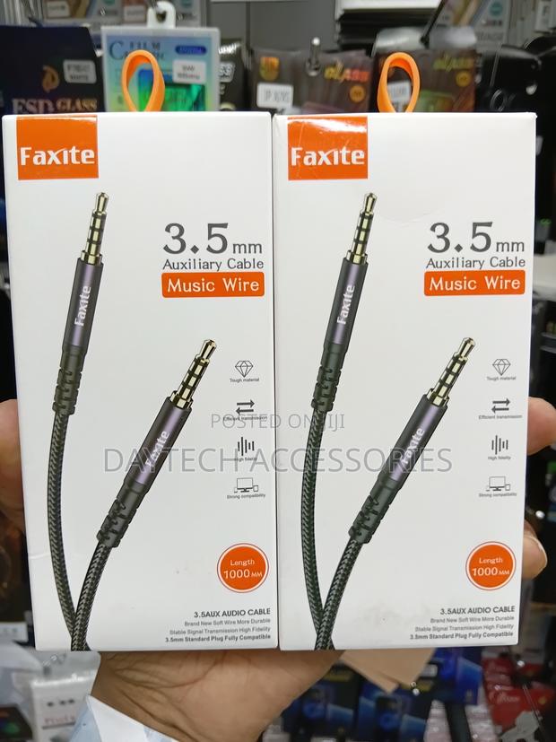 Faxite Cotton Braided 3.5mm Male to Male Audio Cable. - thumbnail 2