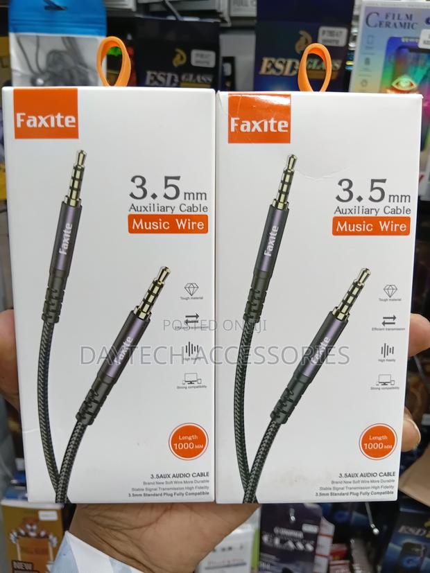 Faxite Cotton Braided 3.5mm Male to Male Audio Cable. - thumbnail 3