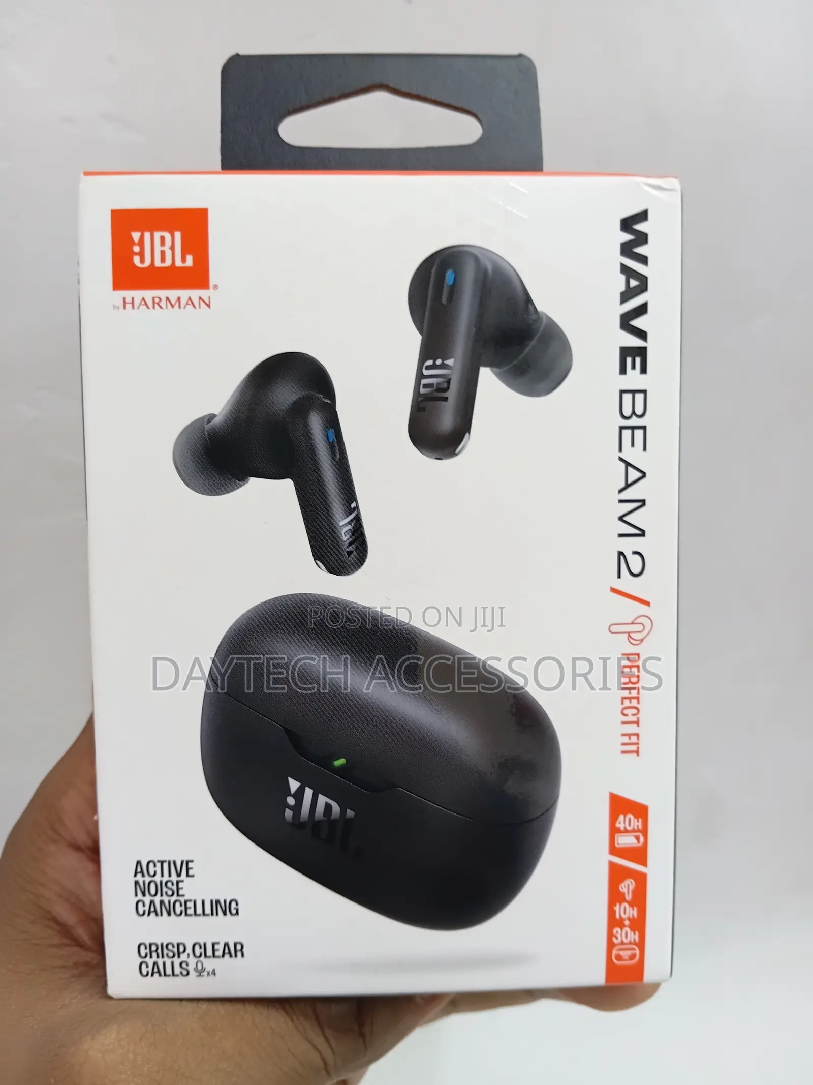 JBL Wave Beam 2 True Wireless Noise Cancelling Earbuds - Black