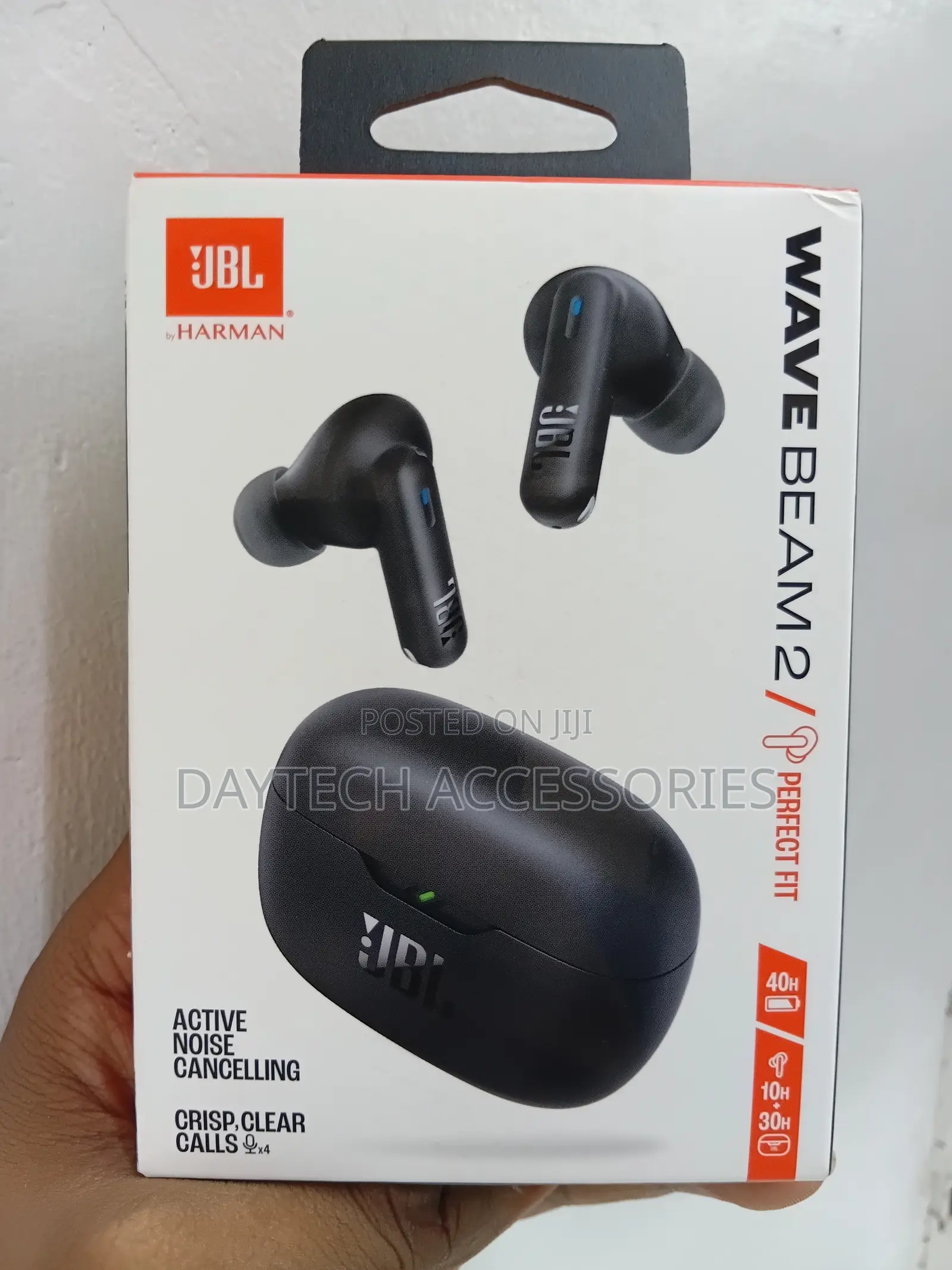 JBL Wave Beam 2 True Wireless Noise Cancelling Earbuds - Black