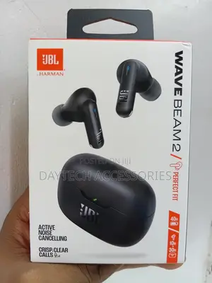 JBL Wave Beam 2 True Wireless Noise Cancelling Earbuds - Black