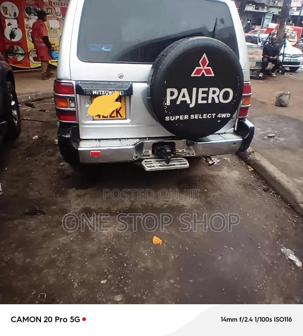 Rear Mounted Pajero Branded Spare Wheel Cover 16"