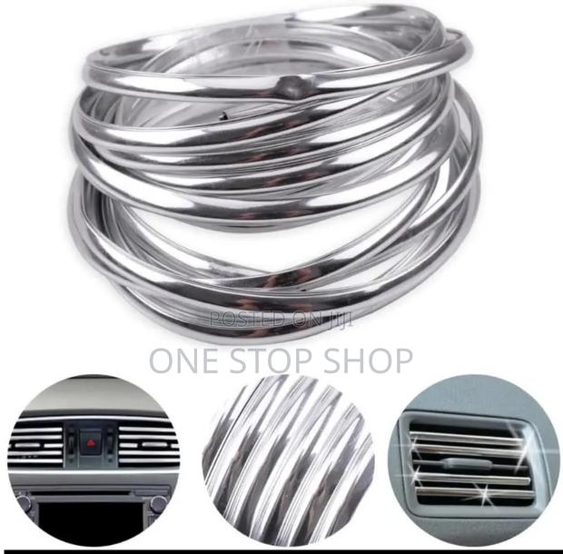 U_ Shaped Flexible Chrome Trim Door Molding