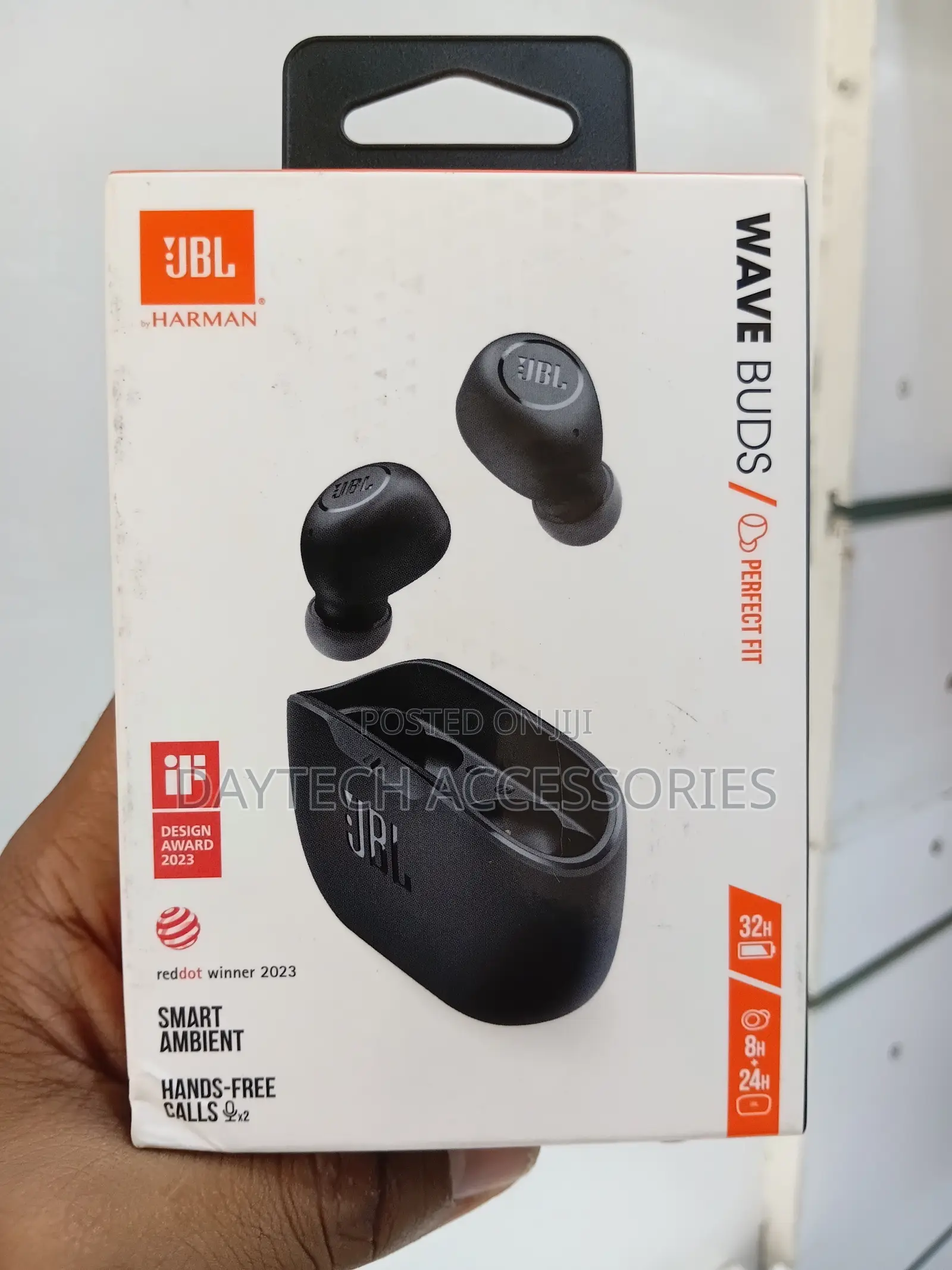 JBL Wave Buds True Wireless Earbuds (Black)