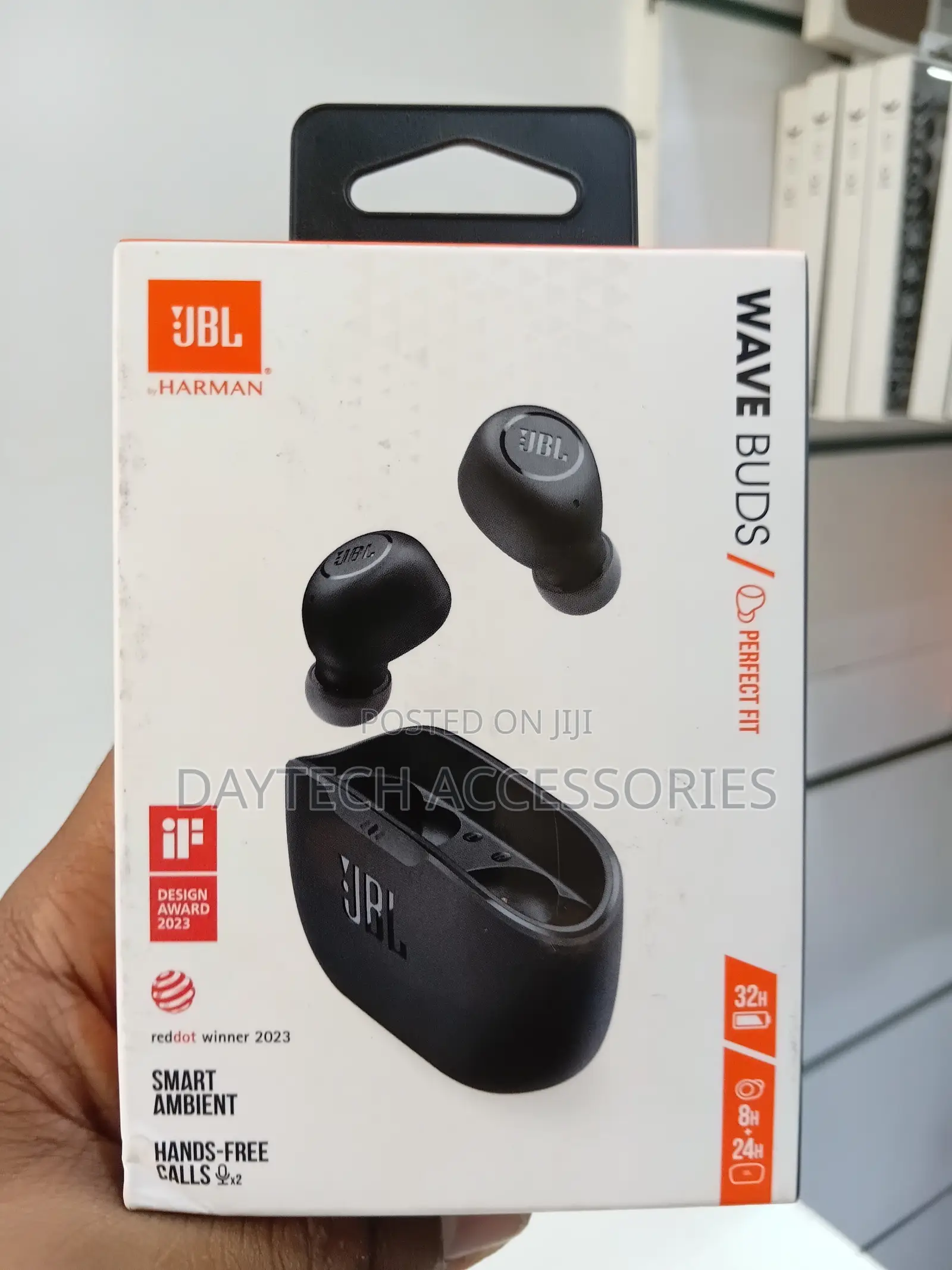 JBL Wave Buds True Wireless Earbuds (Black)