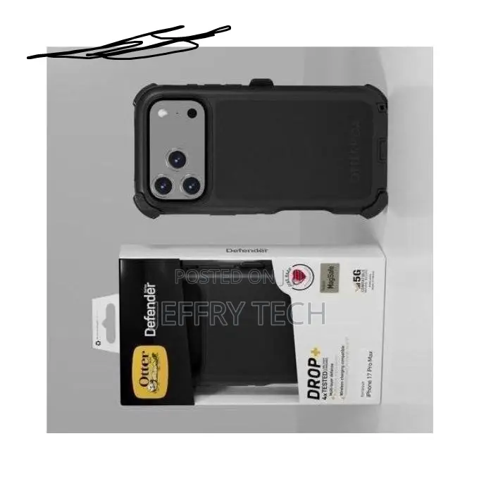 Otterbox Defender Back Case for iPhone 17 Pro Max - Black