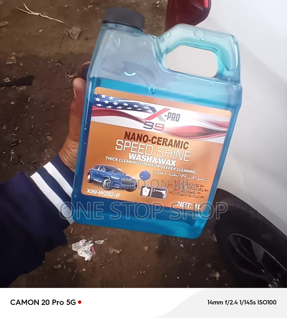 2in1 Thick Cleaning Foam for Deep Cleaning Cleaner Shampoo Wax 1litre