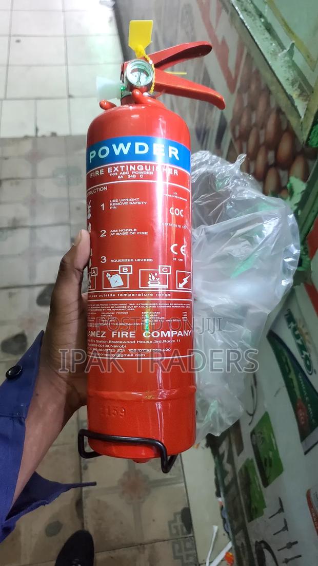 1kg Red Dry Powder Fire Extinguisher - Abc Class Safety Equipment - main view