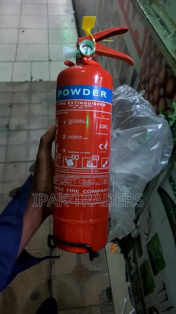 1kg Red Dry Powder Fire Extinguisher - Abc Class Safety Equipment - thumbnail 2