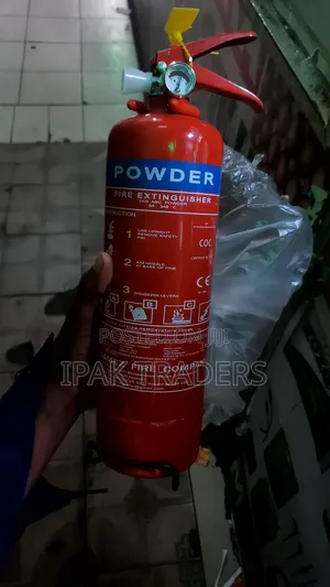 1kg Red Dry Powder Fire Extinguisher - Abc Class Safety Equipment