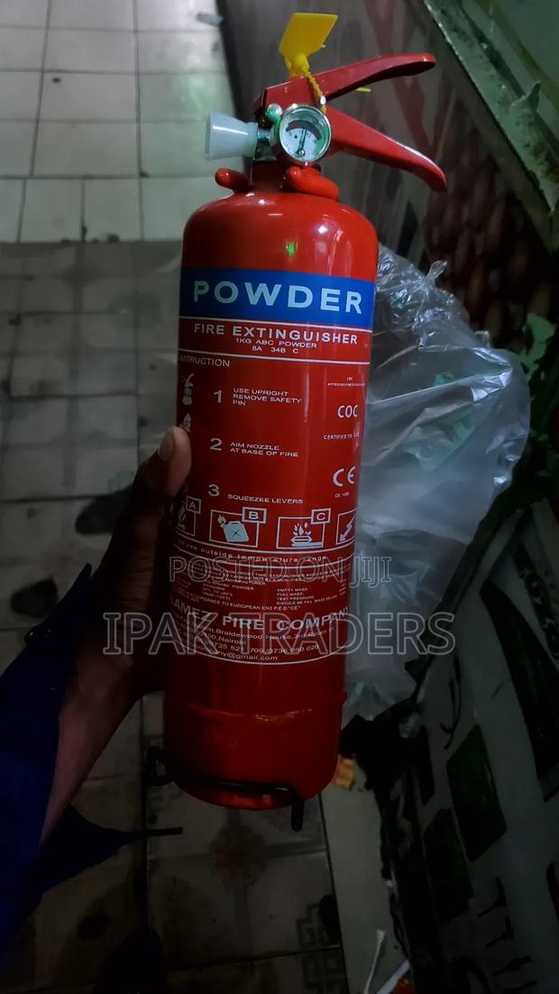 1kg Red Dry Powder Fire Extinguisher - Abc Class Safety Equipment - thumbnail 3