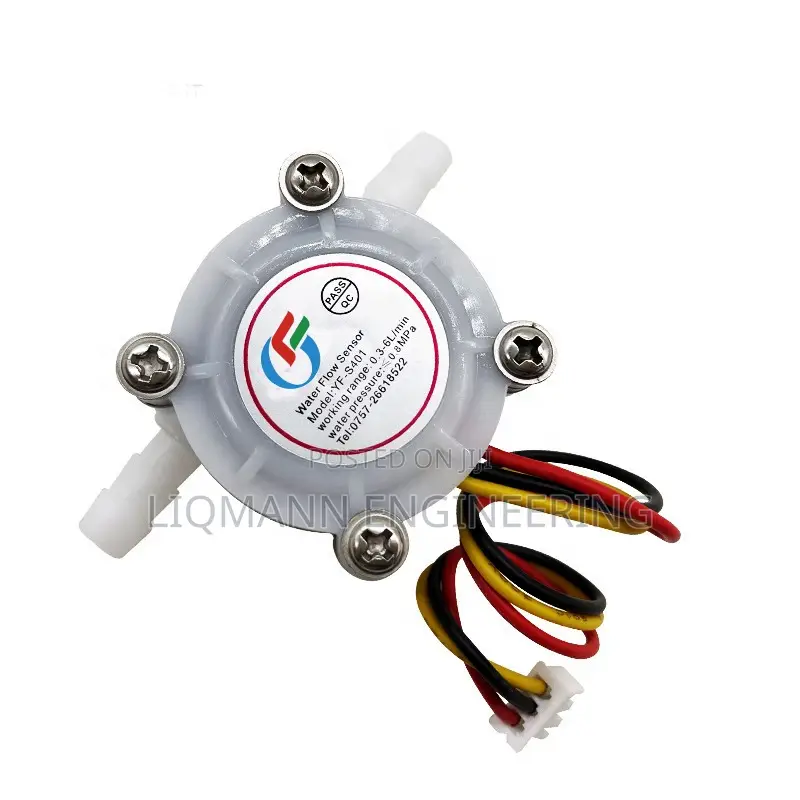 Water Flow Sensor (Sea) Zj-S401 Flowmeter 0.3-6l/Min 3.5mm White