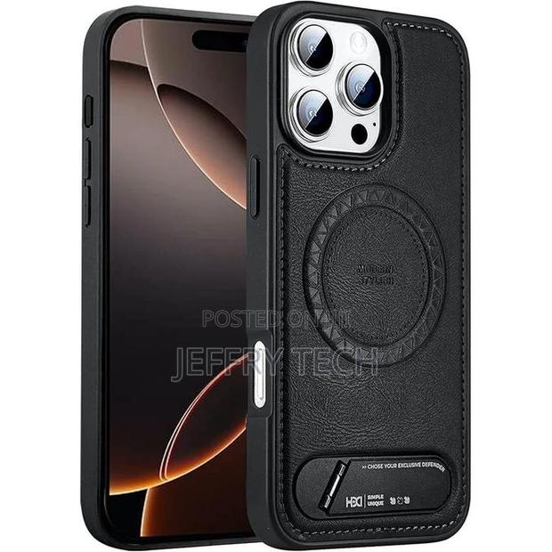 iPhone 15 Pro Max Magsafe Leather Case - thumbnail 2