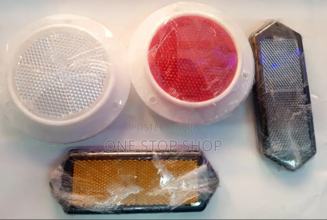 2pc Safety Reflectors in Square or Rectangular in Colors