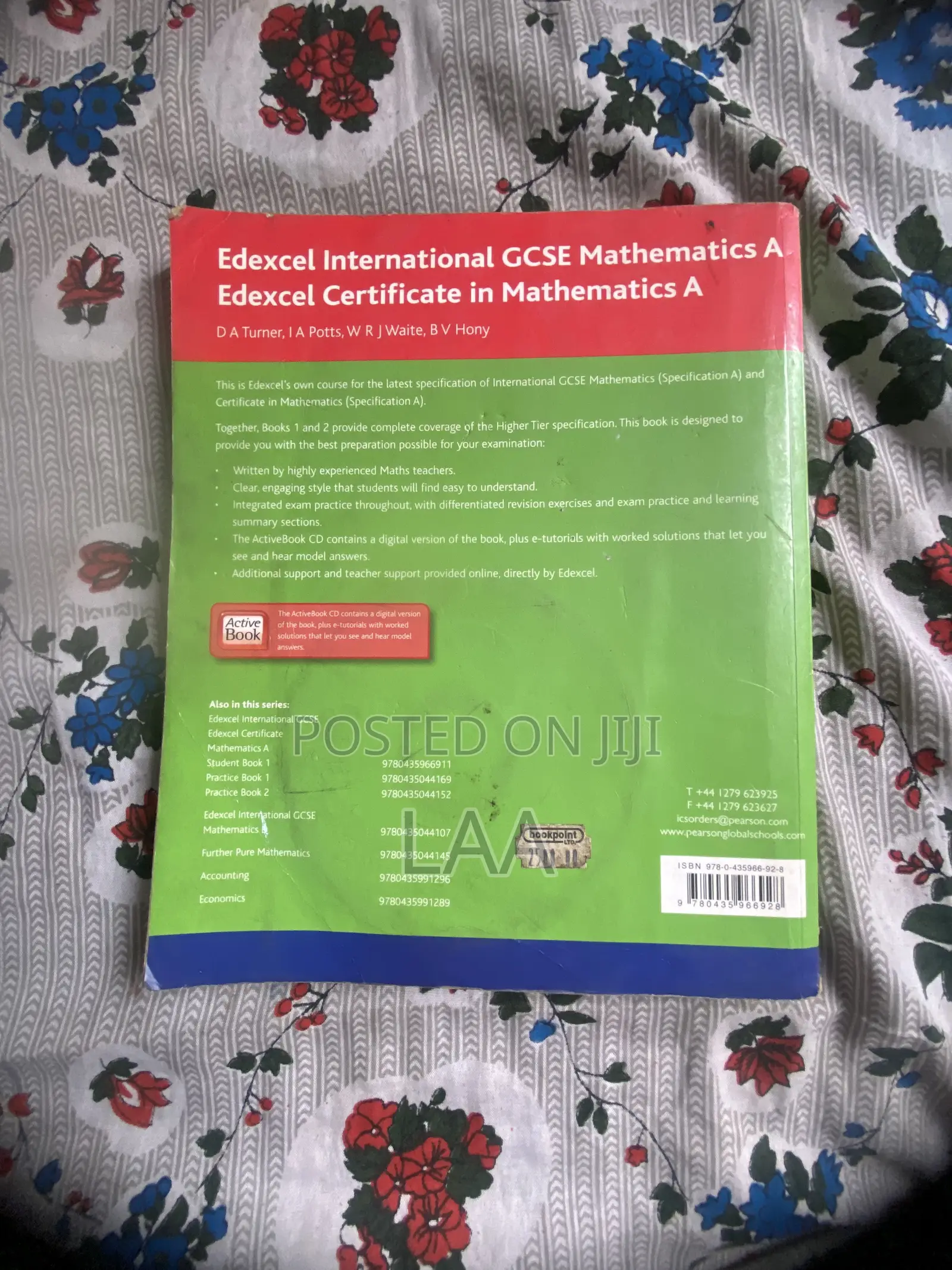 Student Book 2 Edexcel International Gcse Mathematics A Edexcel