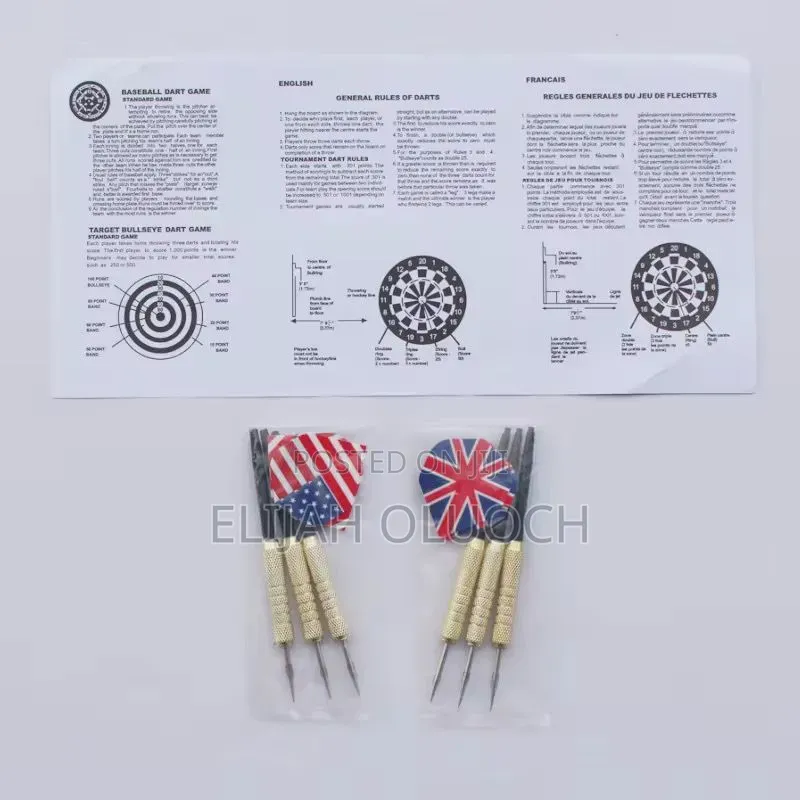 18 Inches Double Sided Flocked Iron Numbers Dart Board