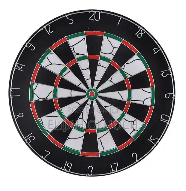 18 Inches Double Sided Flocked Iron Numbers Dart Board - thumbnail 3