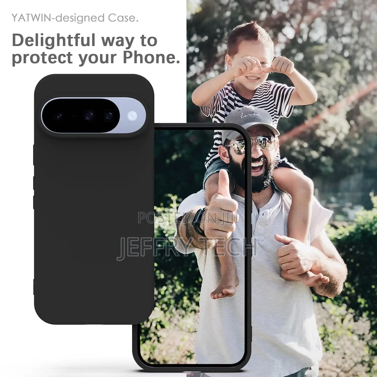 Silicone Back Case for Google Pixel 10/10 Pro, Soft-Touch, Shockproof
