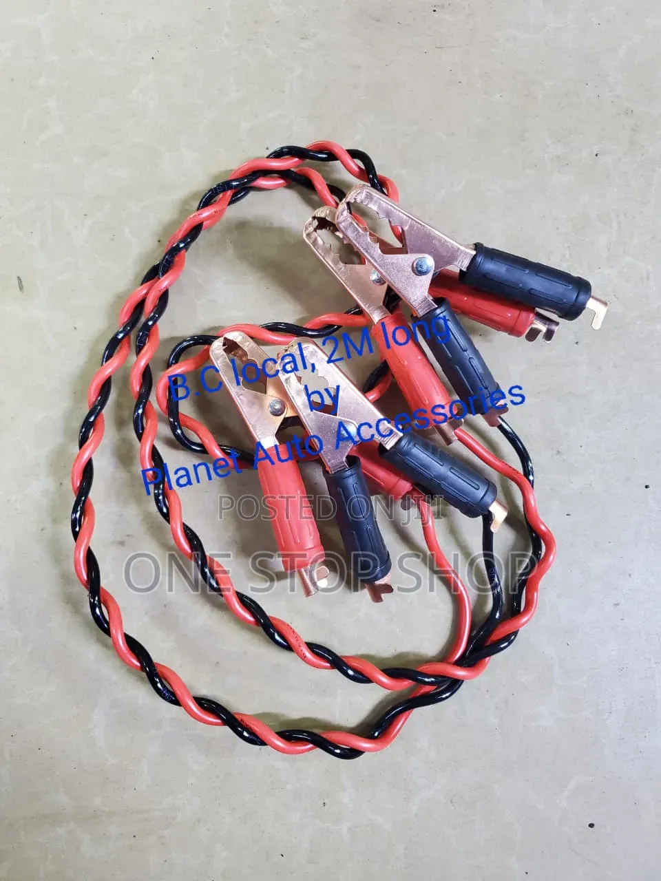 Locally Made Car Emergency Booster Cables for Drained Batteries