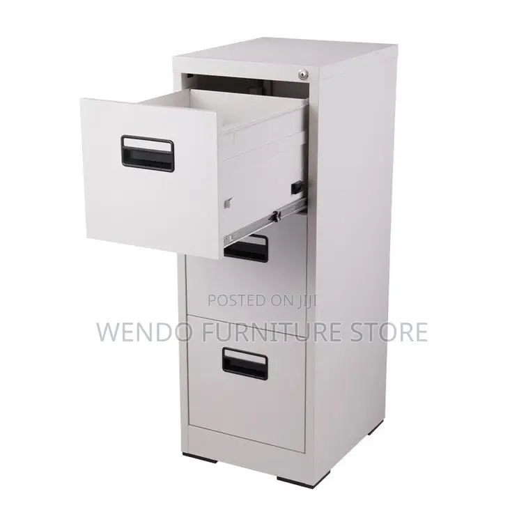 Office Cabinet Steel Grey White Cabinet With Three Lock Doors